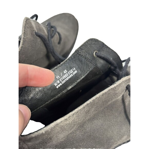 Born Suede Leather Boot Lace Up Gray Men’s 11 - Picture 8 of 10